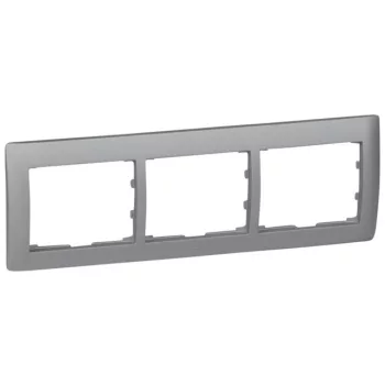   Legrand 771303 Galea Life keret 3-as vízszintes, alumínium ( Legrand 771303 )