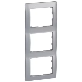   Legrand 771307 Galea Life keret 3-as függőleges, alumínium ( Legrand 771307 )