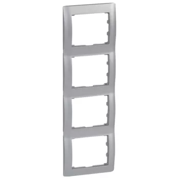   Legrand 771308 Galea Life keret 4-es függőleges, alumínium ( Legrand 771308 )