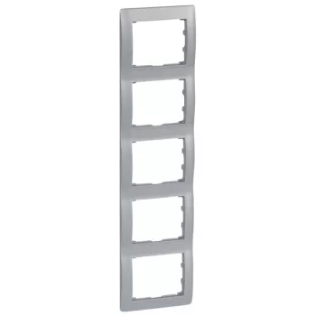   Legrand 771309 Galea Life keret 5-ös függőleges, alumínium ( Legrand 771309 )