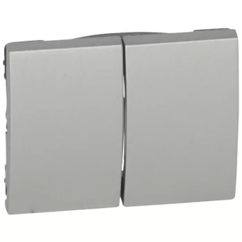   Legrand 771312 Galea Life kettős billentyű, alumínium ( Legrand 771312 )