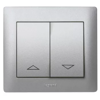   Legrand 771314 Galea Life redőnyvezérlő kettős billentyű, alumínium ( Legrand 771314 )