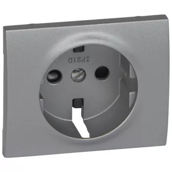   Legrand 771321 Galea Life 2P+F burkolat gyermekvédelemmel, alumínium ( Legrand 771321 )