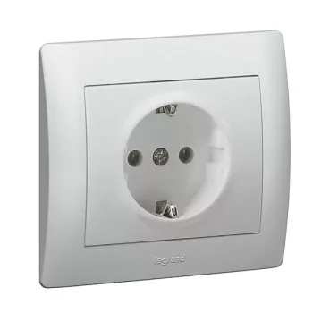   Legrand 771362 Galea Life 2P+F aljzat, rugós, alumínium ( Legrand 771362 )