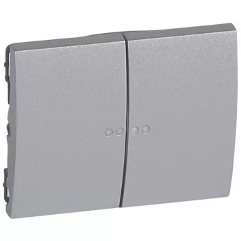   Legrand 771379 Galea Life kettős billentyű 2 fényjelzős,alumínium ( Legrand 771379 )