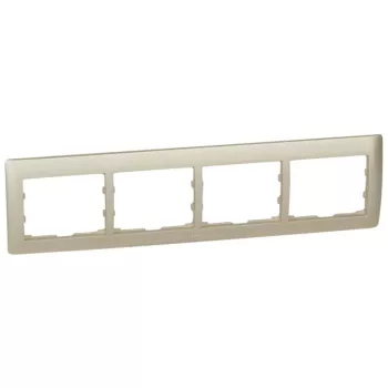   Legrand 771404 Galea Life keret 4-es vízszintes, titánium ( Legrand 771404 )