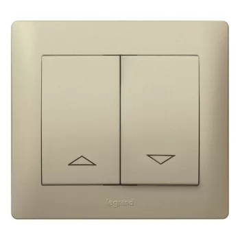   Legrand 771414 Galea Life redőnyvezérlő kettős billentyű titánium ( Legrand 771414 )