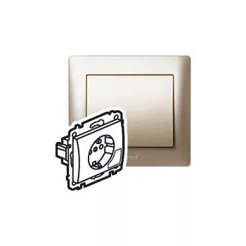   Legrand 771424 Galea Life 2P+F kiemelővel titánium ( Legrand 771424 )