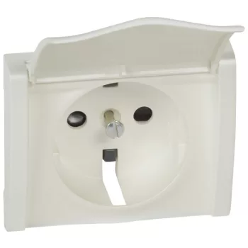   Legrand 771522 Galea Life 2P+F burkolat csapófedéllel gyöngyház ( Legrand 771522 )