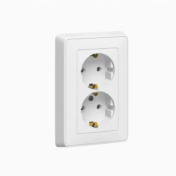   Legrand 773627 Cariva 2x2P+F csatlakozóaljzat ( Legrand 773627 )