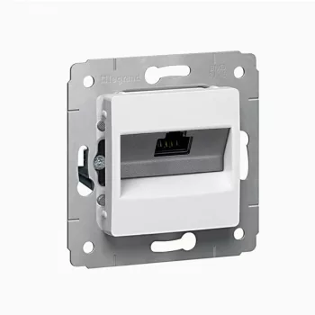   Legrand 773641 Cariva LCS2 1xRJ45 Cat6 UTP aljzat keret nélkül fehér ( Legrand 773641 )