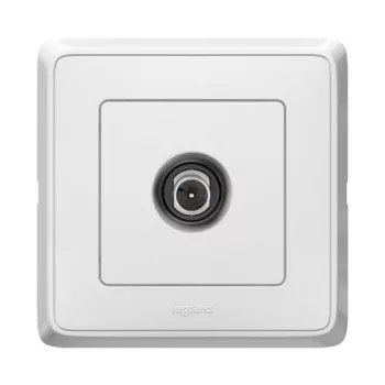   Legrand 773879 Cariva TV csatlakozóaljzat végzáró kerettel, fehér ( Legrand 773879 )