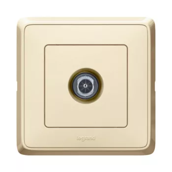   Legrand 773978 Cariva TV aljzat végzáró 1,5dB kerettel bézs ( Legrand 773978 )