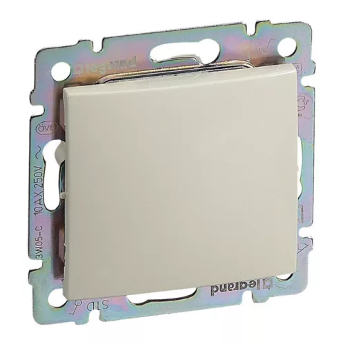 Legrand Valena 774101 egypólusú kapcsoló (101), 10 A, IP44, elefántcsont, süllyesztett