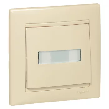 Legrand Valena 774117 egypólusú nyomó (N101), 10 A, IP31, elefántcsont, süllyesztett
