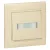 Legrand Valena 774117 egypólusú nyomó (N101), 10 A, IP31, elefántcsont, süllyesztett