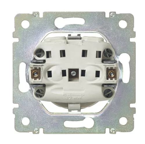 Legrand Valena 774122 földelt dugalj 2P+F, 16 A, IP21, elefántcsont, süllyesztett