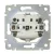Legrand Valena 774122 földelt dugalj 2P+F, 16 A, IP21, elefántcsont, süllyesztett