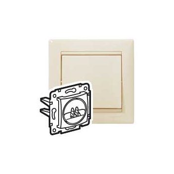   Legrand 774123 Valena hangszórócsatlakozó 2 kivezetéssel, elefántcsont ( Legrand 774123 )