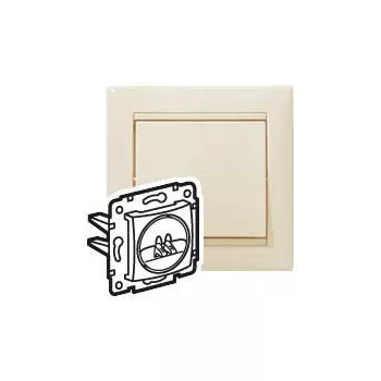 Legrand Valena 774123 hangszóróaljzat, IP20, elefántcsont, süllyesztett