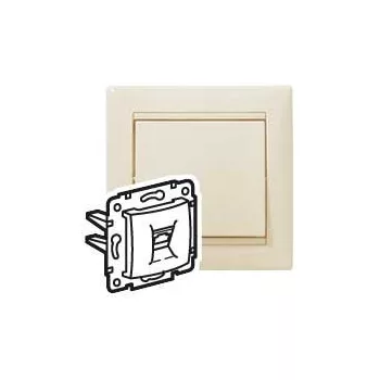   Legrand Valena 774130 Informatikai csatlakozóaljzat 1xRJ45 Cat5e UTP elefántcsont burkolattal keret nélkül (Legrand 774130)