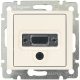 Legrand 774182 Valena HD 15 + 3.5 mm Jack aljzat, elefántcsont ( Legrand 774182 )