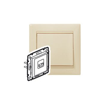   Legrand 774185 Valena HDMI csatlakozó, elefántcsont ( Legrand 774185 )