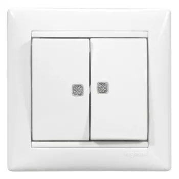 Legrand Valena 774213 csillárkapcsoló (105), 10 A, IP20, fehér, süllyesztett