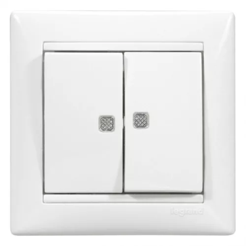 Legrand Valena 774213 csillárkapcsoló (105), 10 A, IP20, fehér, süllyesztett