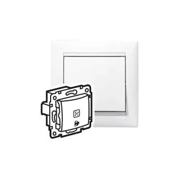 Legrand Valena 774215 egypólusú nyomó (N101), 10 A, IP31, fehér, süllyesztett
