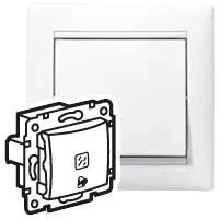Legrand Valena 774215 egypólusú nyomó (N101), 10 A, IP31, fehér, süllyesztett