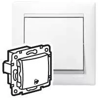 Legrand Valena 774216 egypólusú nyomó (N101), 10 A, IP31, fehér, süllyesztett