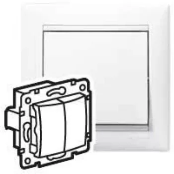 Legrand Valena 774218 dupla váltónyomó (N106+6), 10 A, IP31, fehér, süllyesztett