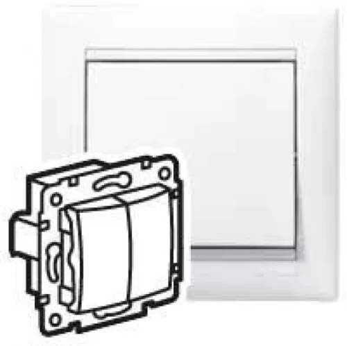 Legrand Valena 774218 dupla váltónyomó (N106+6), 10 A, IP31, fehér, süllyesztett