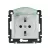 Legrand 774220 Valena IP44 2P+F csatlakozóaljzat csapófedéllel, keret nélkül fehér ( Legrand 774220 )