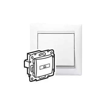   Legrand Valena 774234 hotelkártya kapcsoló, fehér burkolattal keret nélkül, süllyesztett 10A 250V (Legrand 774234)