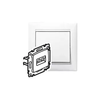   Legrand Valena 774243 Informatikai csatlakozóaljzat 2xRJ45 Cat6 UTP fehér burkolattal keret nélkül (Legrand 774243)