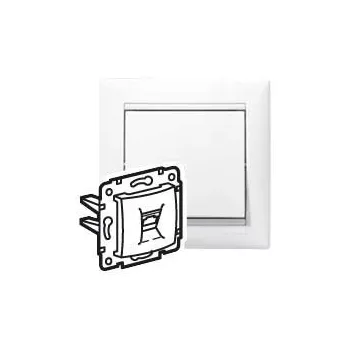   Legrand Valena 774244 Informatikai csatlakozóaljzat 1xRJ45 Cat6 STP fehér burkolattal keret nélkül (Legrand 774244)
