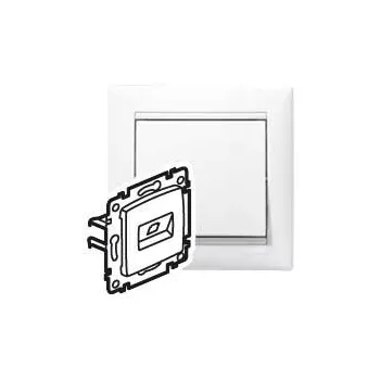   Legrand Valena 774246 Informatikai csatlakozóaljzat 1xRJ45 Cat6 UTP fehér burkolattal keret nélkül (Legrand 774246)