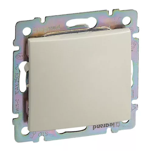 Legrand Valena 774301 egypólusú kapcsoló (101), 10 A, IP20, elefántcsont, süllyesztett