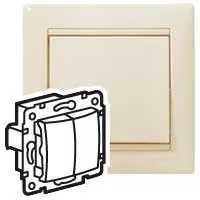 Legrand Valena 774305 csillárkapcsoló (105), 10 A, IP20, elefántcsont, süllyesztett