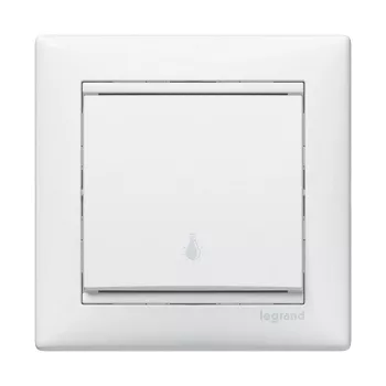 Legrand Valena 774312 egypólusú nyomó (N101), 10 A, IP31, elefántcsont, süllyesztett