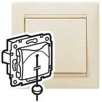 Legrand Valena 774319 húzózsinóros váltóérintkezős nyomó, 10 A, IP31, elefántcsont