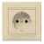 Legrand Valena 774323 földelt dugalj 2P+F, 16 A, IP20, elefántcsont, süllyesztett