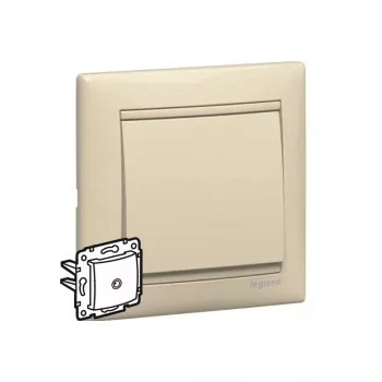   Legrand Valena 774330 végzáró TV csatlakozóaljzat 10 dB, elefántcsont burkolattal. keret nélkül, süllyesztett (Legrand 774330)