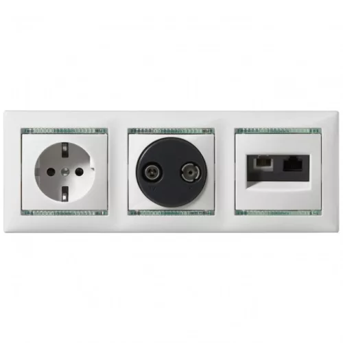 Legrand Valena 774332 TV-R aljzat, IP21, elefántcsont, süllyesztett