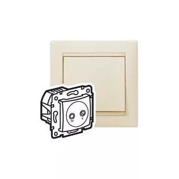 Legrand Valena 774333 TV-R aljzat, IP21, elefántcsont, süllyesztett