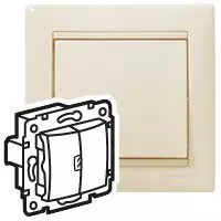 Legrand Valena 774345 csillárkapcsoló (105), 10 A, IP20, elefántcsont, süllyesztett