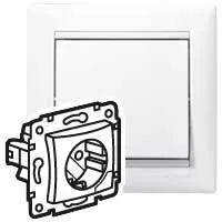 Legrand Valena 774394 földelt dugalj 2P+F, 16 A, IP20, fehér, süllyesztett