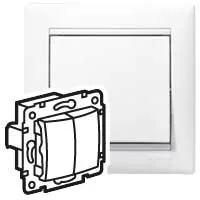 Legrand Valena 774405 csillárkapcsoló (105), 10 A, IP20, fehér, süllyesztett